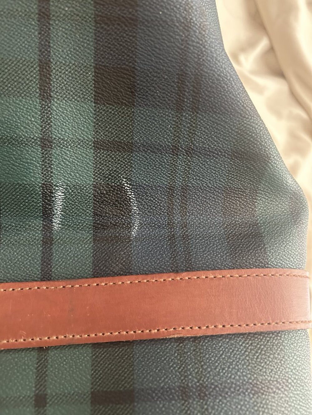 Polo Ralph Lauren Heritage “Black Watch” Tartan Canvas Vintage Large Duffel Bag - Picture 16 of 16
